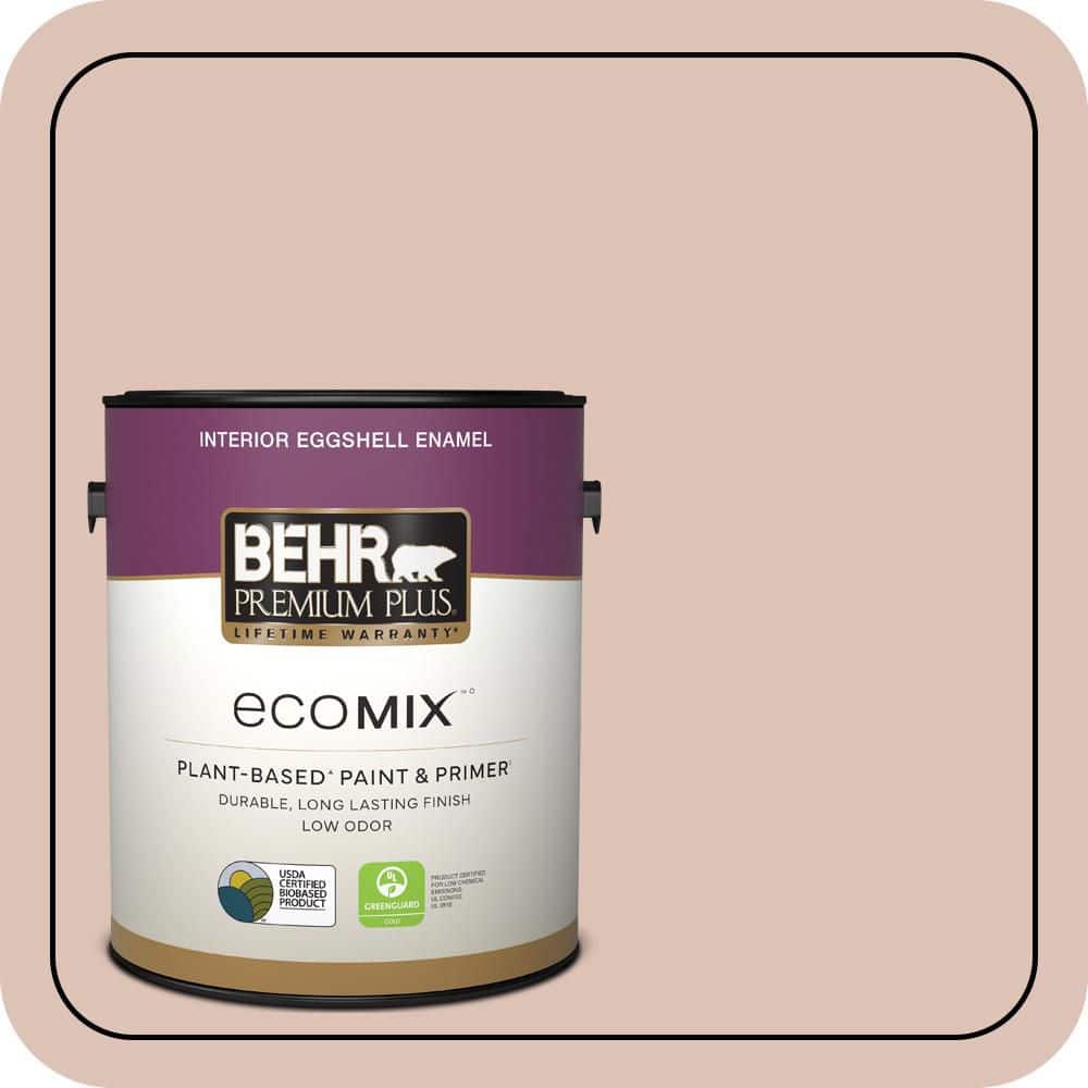 1 gal. #PPU2-07 Coral Stone Eggshell Enamel EcoMix Plant-Based Interior Paint & Primer product image for price tracking
