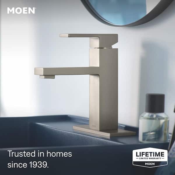 Revyl Single Hole Single Handle Bathroom Faucet in Spot Resist Brushed Nickel