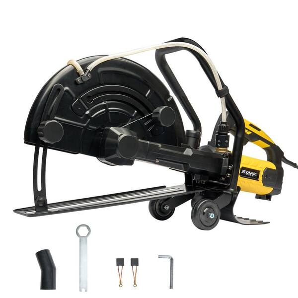 Stark 16 in. 3200-Watt Circular Cut Concrete Saw Cutter with Water Line Attachment (No-Blade)