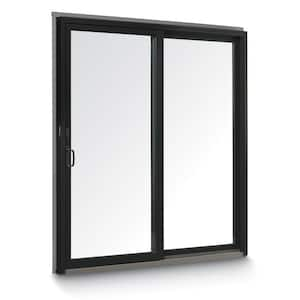 70-1/2 in. x 79-1/2 in. 200 Series Black Right-Hand Vinyl-Clad Wood Gliding Patio Door w/ Black Int and Black Hardware