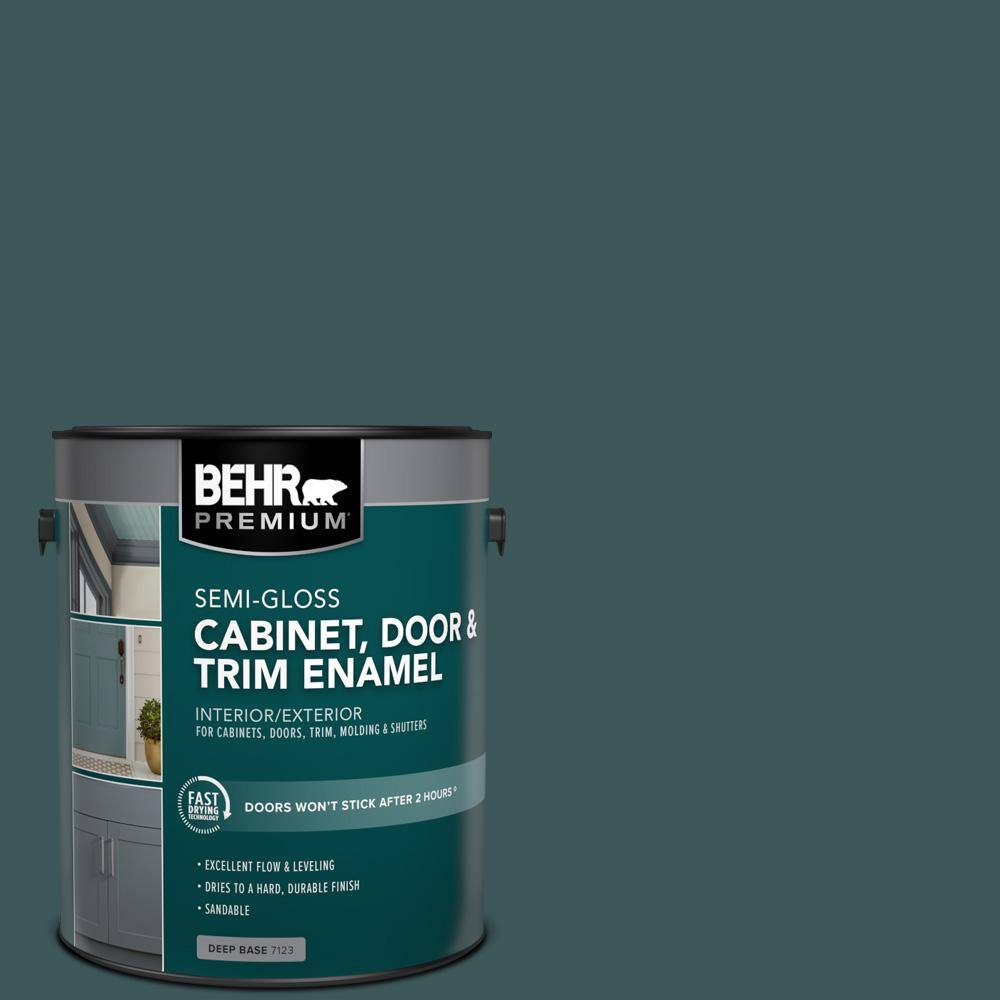 1 gal. #PPU12-01 Abysse Semi-Gloss Enamel Interior/Exterior Cabinet, Door & Trim Paint price history on PriceWatchPro