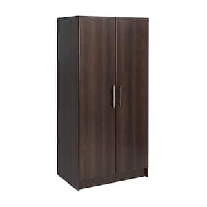 Wood Freestanding Garage Cabinet in Espresso (32 in. W x 65 in. H x 20 in. D)