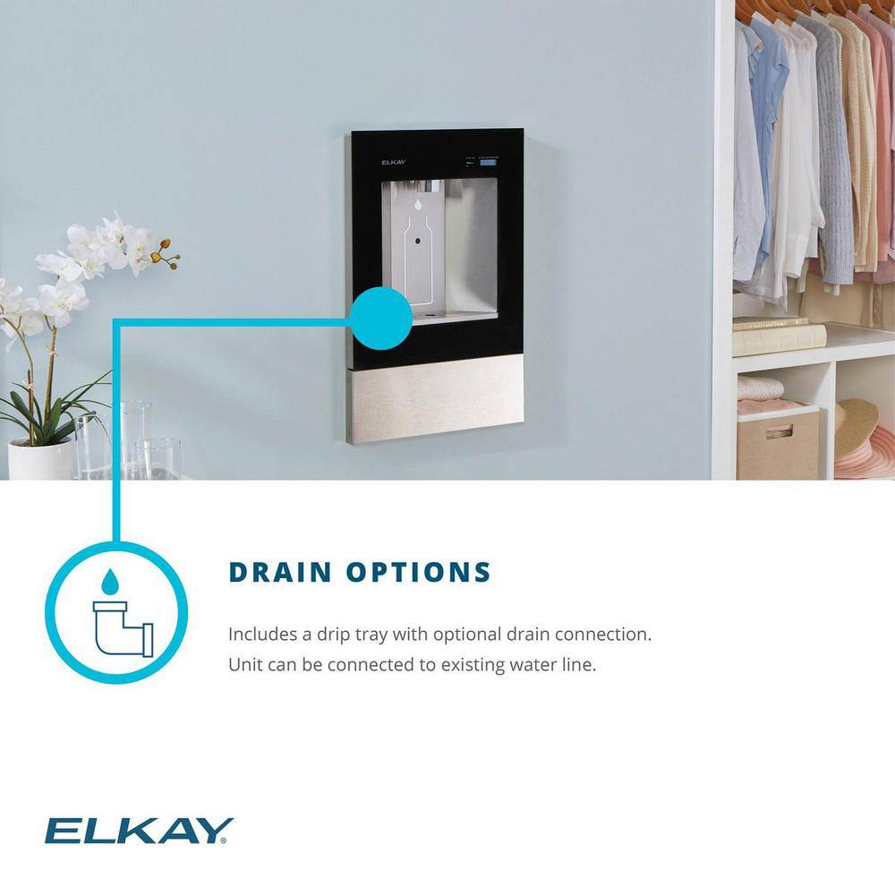 Aspen White Built-in Filtered Water Dispenser with Stainless Steel Front