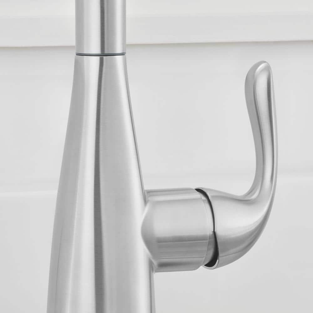 Stainless Steel Single-Handle Pull-Down Kitchen Faucet with Spray