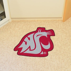 Washington State Cougars Red 2.5 ft. x 2.5 ft. Mascot Area Rug