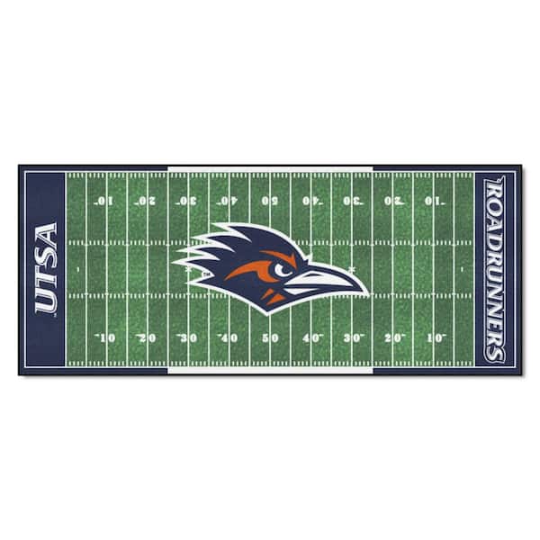 FANMATS UTSA Roadrunners Green 2 ft. x 6 ft. Field Runner Rug