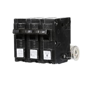 20 Amp Double-Pole Type QP Circuit Breaker with 120-Volt Shunt Trip