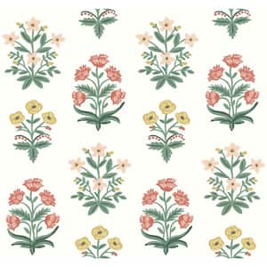 Fabric Stickers Set of 20 Rifle Paper Co Dark Rosa Floral 