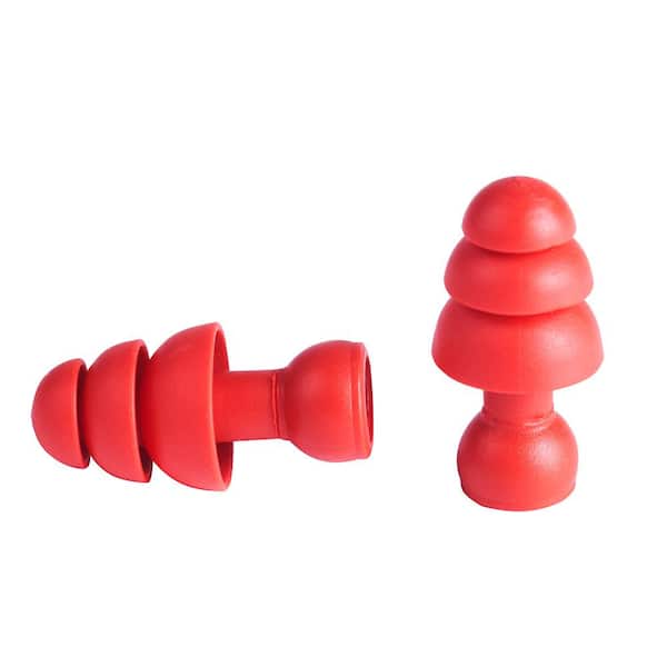 Milwaukee Flanged Silicone Earplugs with 26 dB Noise Reduction Rating (5-Pack)