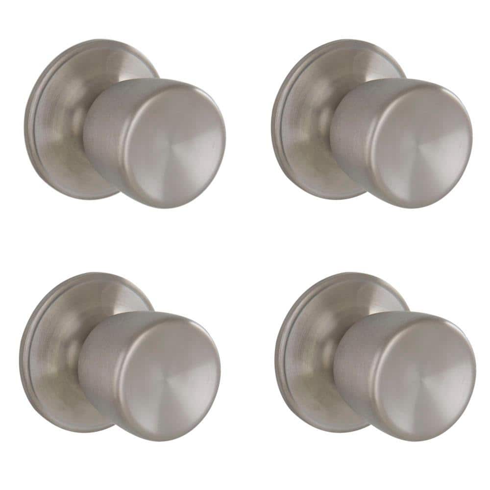 Brill Satin Stainless Steel Passage Hall/Closet Passage Door Knob (4-Pack) price history on PriceWatchPro