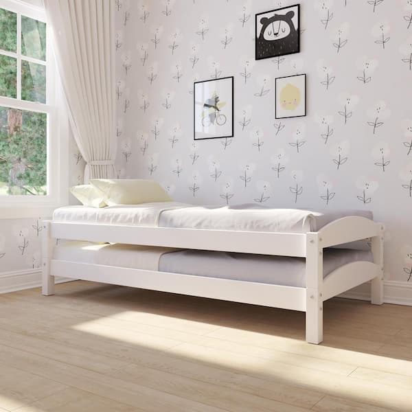 Dorel Living Opus White Stackable Twin Beds 2 Pack De02678 The Home Depot Dorel Living Opus White Stackable Twin