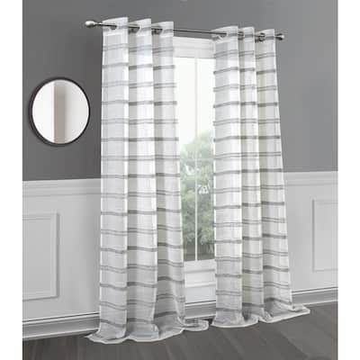 Striped Room Darkening Curtains, Black And White Horizontal Striped Curtains
