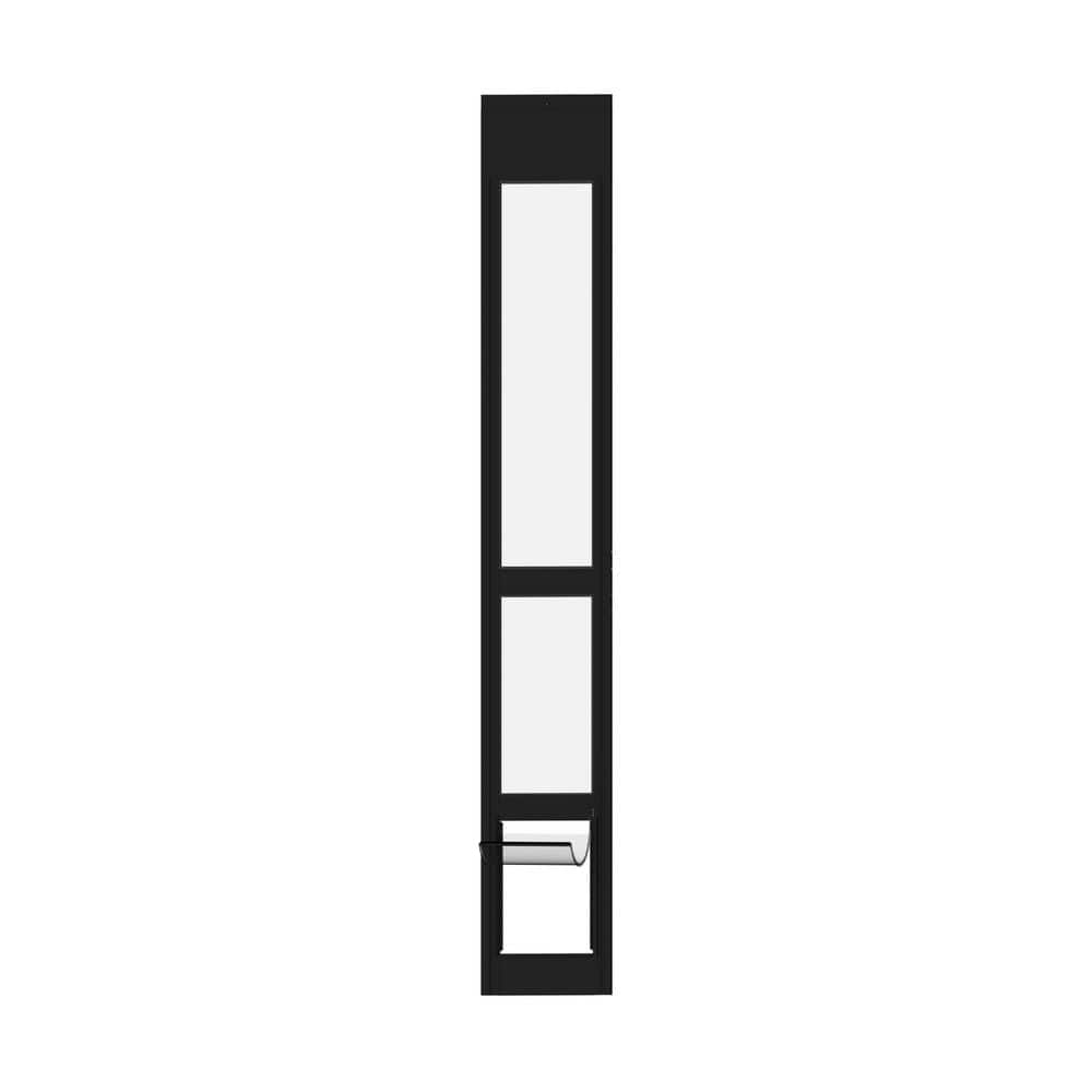 Hakuna Pets Black Glass Patio Pet Door, Medium