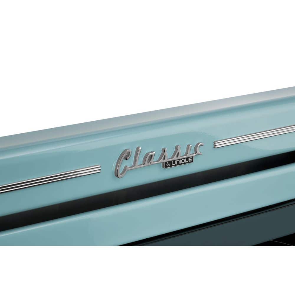 Ocean Mist Turquoise 30" Retro Freestanding Electric Range with Convection Oven