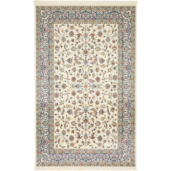 Unique Loom Narenj Leeds Ivory 5' 0 x 8' 0 Area Rug