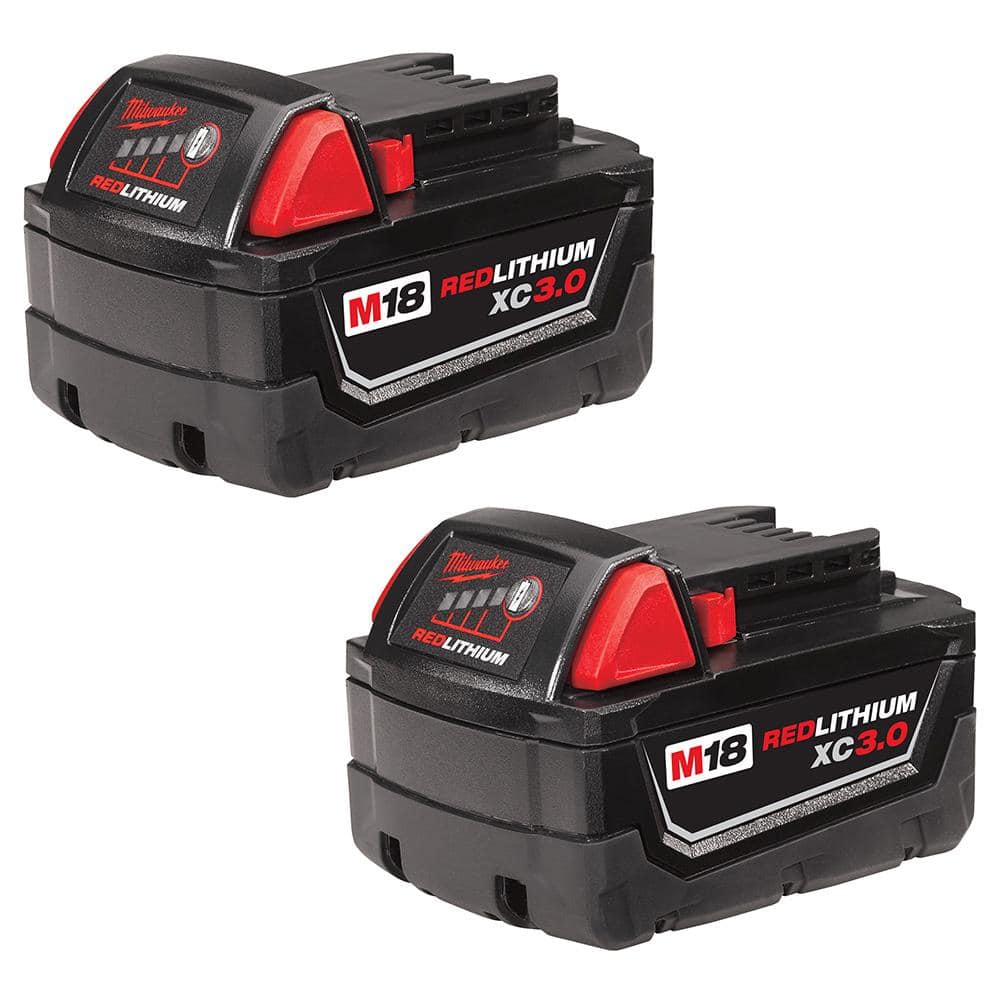 2 NEW MILWAUKEE 48-11-1840 M18 18V 18 Volt Red Lithium XC 4.0 Ah Battery Packs 
