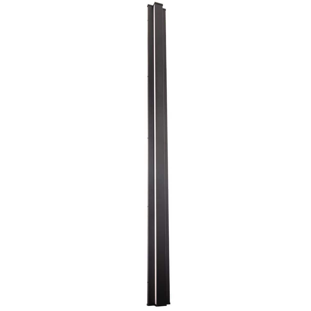 Revels 72 in. Black Indoor/Outdoor Hardwired Wall Rectangular Cylinder Sconce with 3 CCT 3000 K-3500 K-4000 K price history on PriceWatchPro
