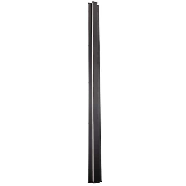 Revels 72 in. Black Indoor/Outdoor Hardwired Wall Rectangular Cylinder Sconce with 3 CCT 3000 K-3500 K-4000 K