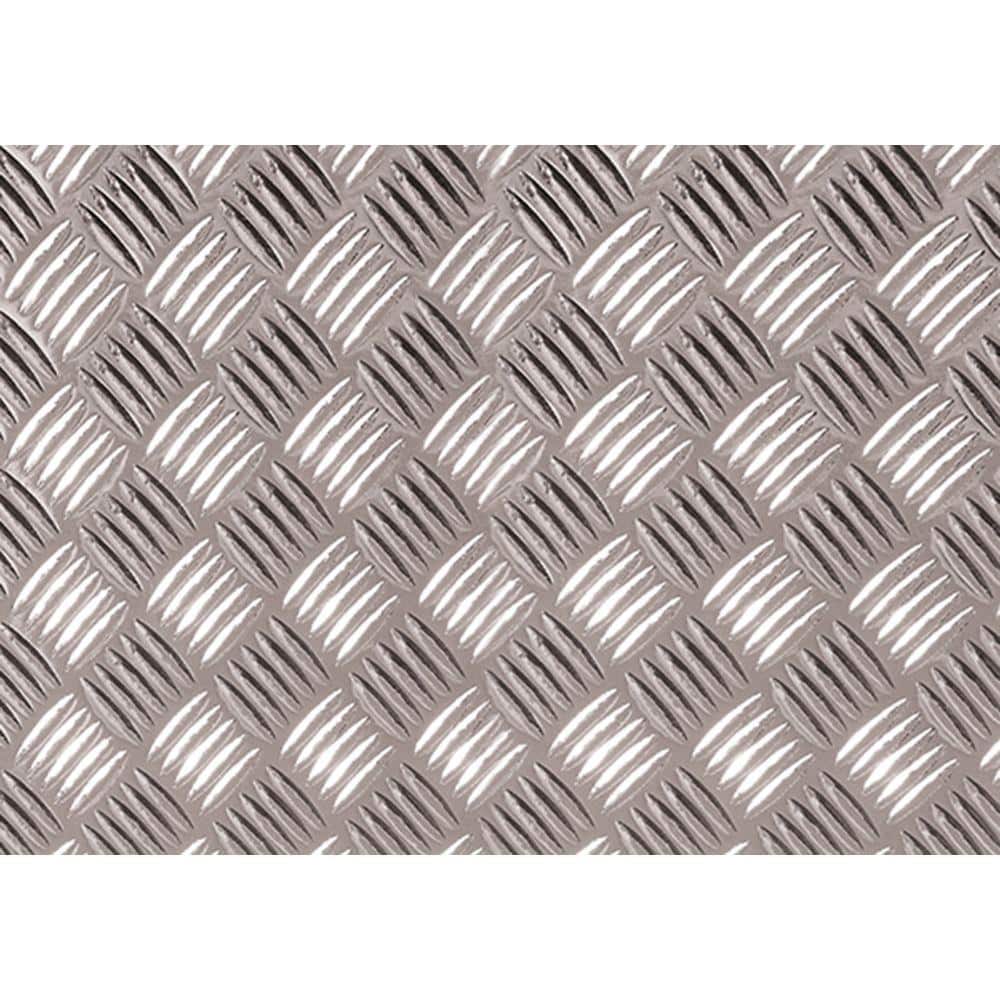 17.75 in. x 4 ft. 9 in. Silver Diamond Plate Decorative Vinyl Decal price history on PriceWatchPro