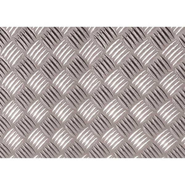 d-c-fix 17.75 in. x 4 ft. 9 in. Silver Diamond Plate Decorative Vinyl Decal