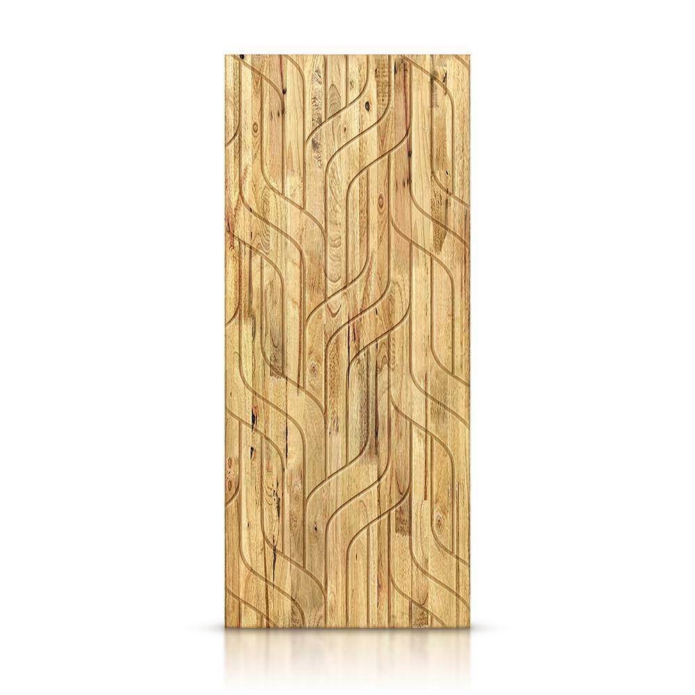 36 in. x 80 in. Hollow Core Weather Oak Stained Pine Wood Interior Door Slab price history on PriceWatchPro