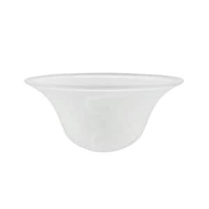 4-1/8 in. H x 9-5/8 in. Dia/Frosted Glass Shade For Torchiere Lamp, Swag Lamp and Pendant&Island Fixture.