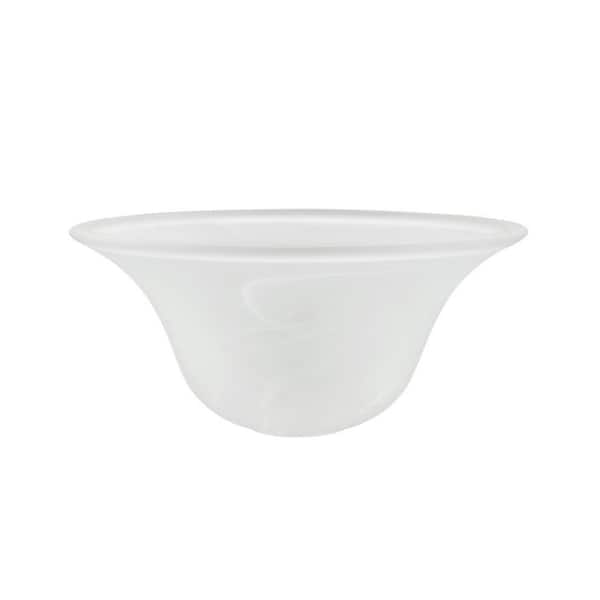 4-1/8 in. H x 9-5/8 in. Dia/Frosted Glass Shade For Torchiere Lamp, Swag Lamp and Pendant&Island Fixture.