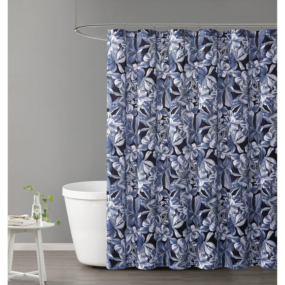 Talia 72 in. Floral Shower CurtainSC41376200 The Home Depot