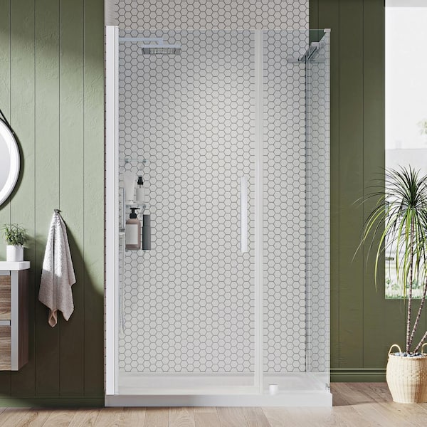 OVE Decors Pasadena 48 in. L x 36 in. W x 72 in. H Corner Shower Kit ...