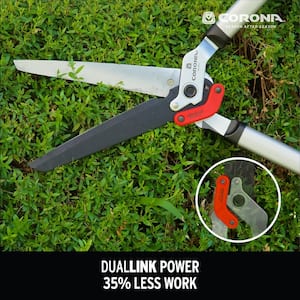 DualLINK 10 in. Non-Stick Coated Blade with Lightweight Steel Handles Hedge Shears