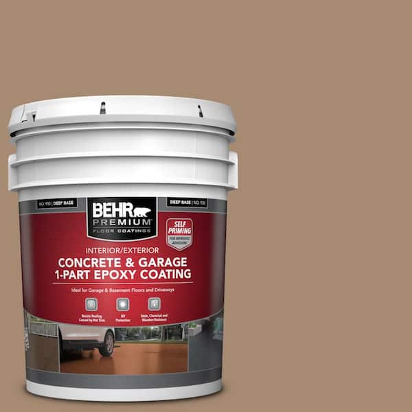 BEHR PREMIUM 5 gal. #N260-5 Distant Land Self-Priming 1-Part Epoxy Satin Interior/Exterior Concrete and Garage Floor Paint