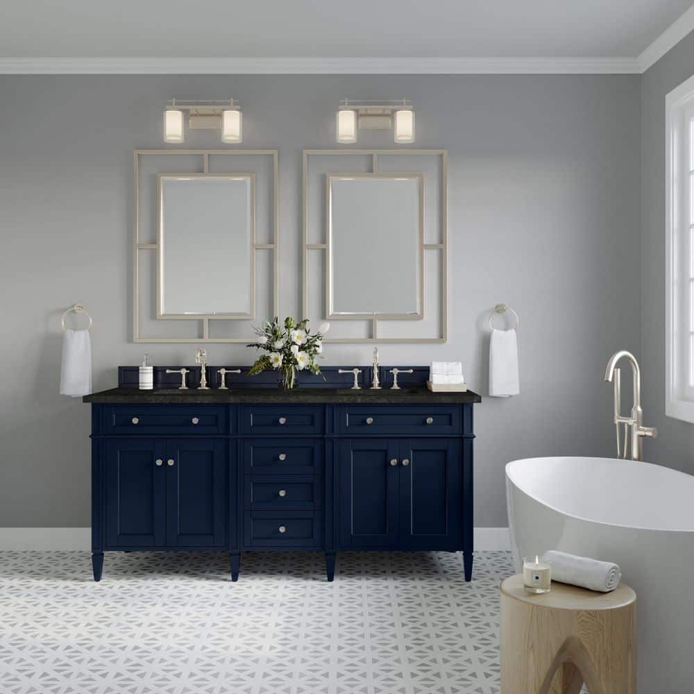 Brittany 72.0 in. Double Bath Vanity in Victory Blue with Phantome Engineered Composite Top price history on PriceWatchPro