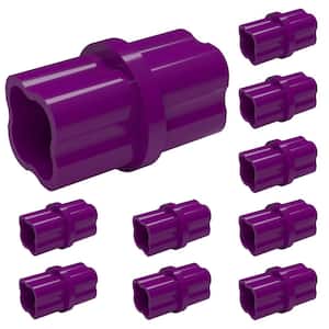 1 in. Furniture Grade PVC Sch. 40 Internal Coupling in Purple (10-Pack)