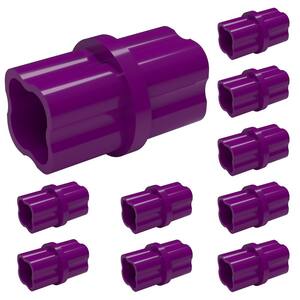 3/4 in. Furniture Grade PVC Sch. 40 Internal Coupling in Purple (10-Pack)