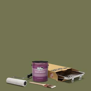 1 gal. #S360-6 Secret Meadow Extra Durable Eggshell Enamel Interior Paint and 5-Piece Wooster Set All-in-One Project Kit