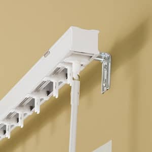 White Vertical Blinds Head Rail for Sliding Doors or Windows - 104 in. W