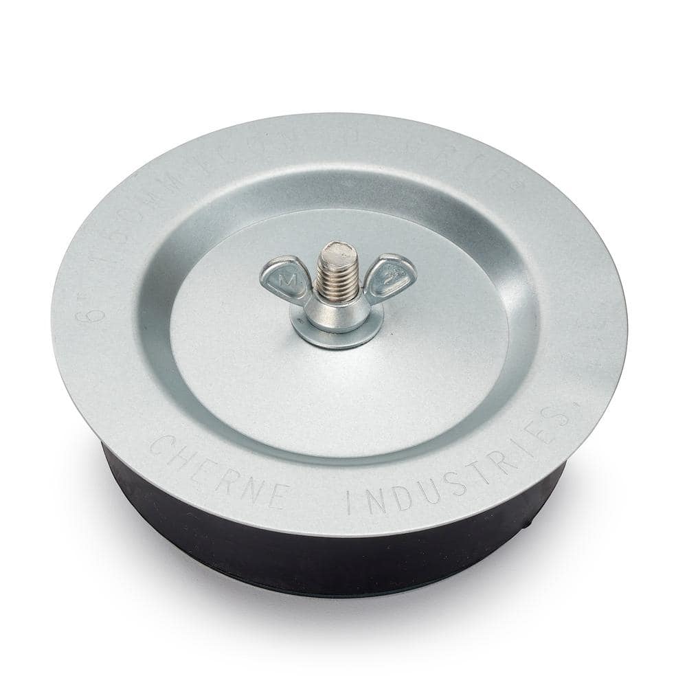 CHERNE Econo-Grip 6 in. Galvanized Steel Test Plug 271578 - The