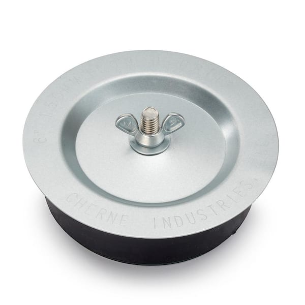 CHERNE Econo-Grip 6 in. Galvanized Steel Test Plug