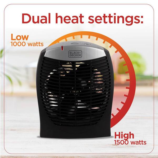  BLACK+DECKER Space Heater with Adjustable Thermostat