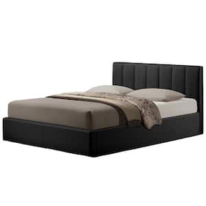 Engelbertha Black Queen Upholstered Bed