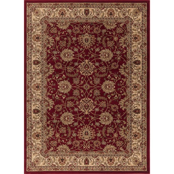 Concord Global Trading Ankara Mahal Red 5 ft. x 7 ft. Area Rug