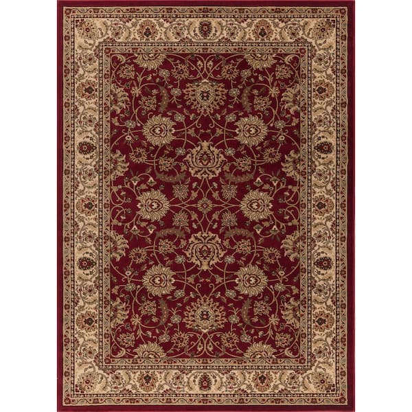 Concord Global Trading Ankara Mahal Red 7 ft. x 10 ft. Area Rug