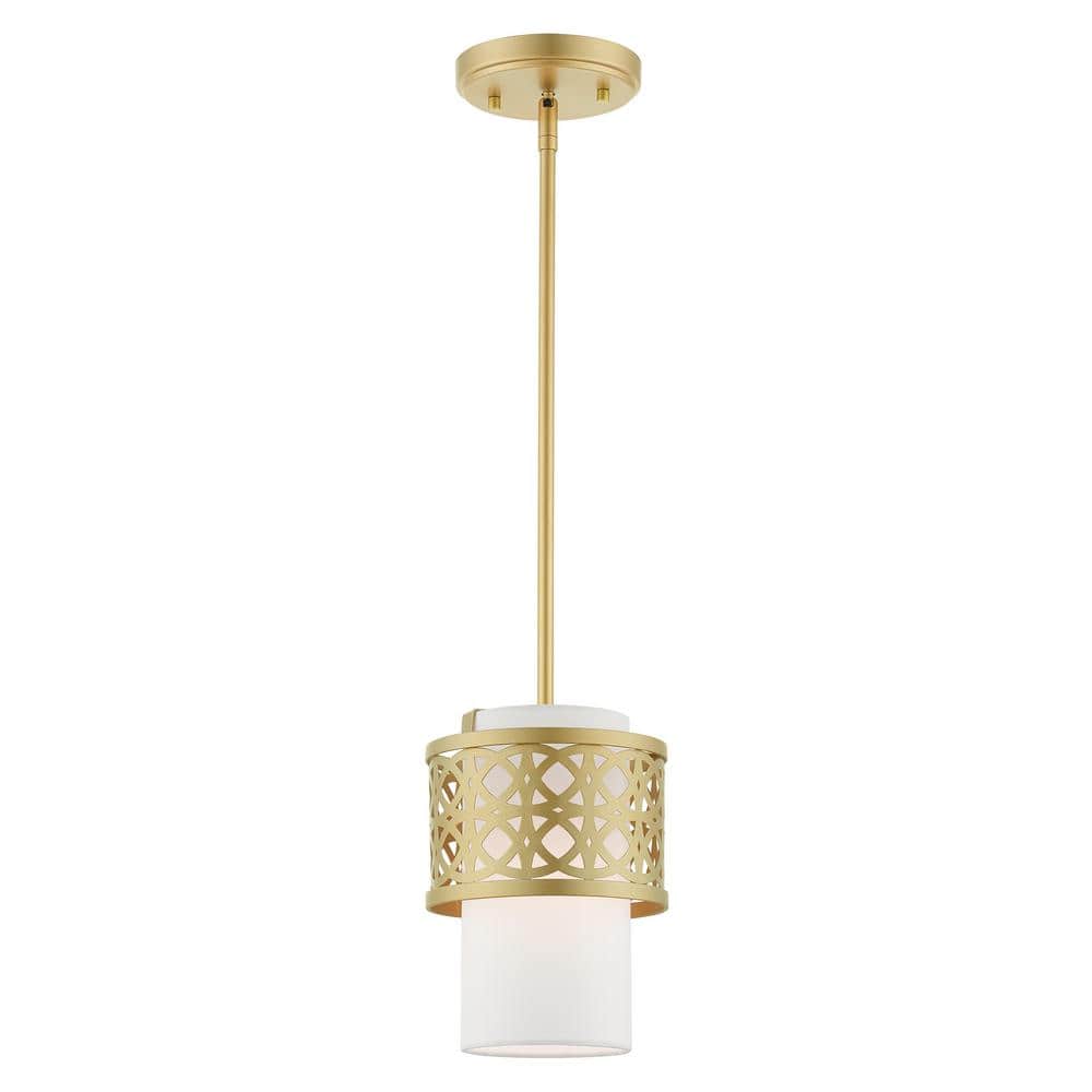Soft Gold Mini Drum LED Pendant Light