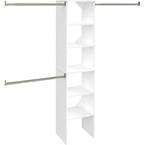 16 in. W White Wood Closet System