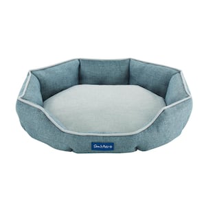 Euchirus Washable Extra Large Grey Dog Bed with Bolster