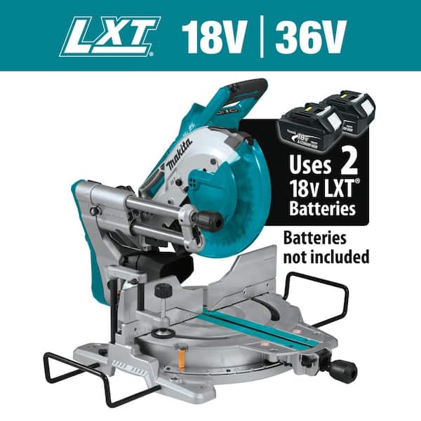 Makita 18V X2 LXT Lithium-Ion (36V) Brushless Cordless 10 in. Dual-Bevel Sliding Compound Miter Saw with Laser (Tool Only)