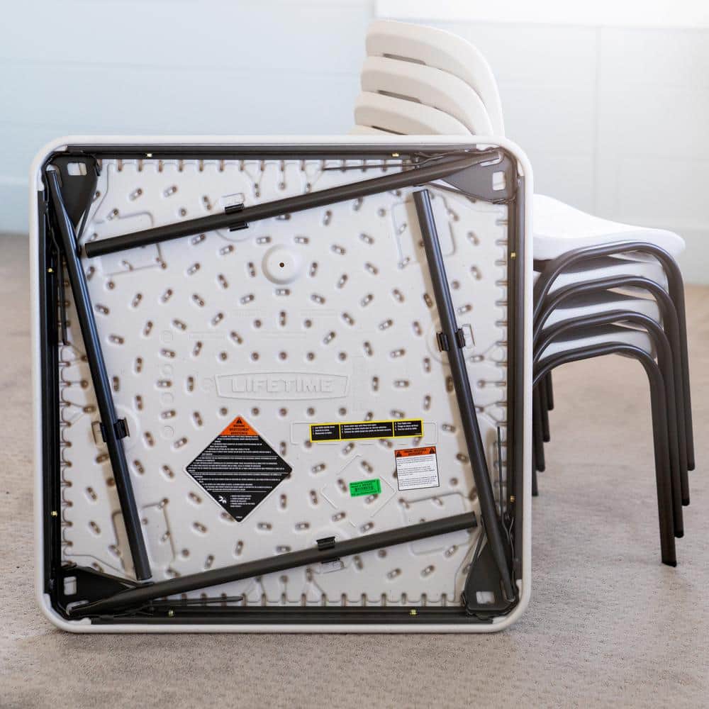 Almond Polyethylene Stackable School Chair for Kids