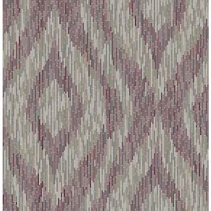 Ethereal Purple Ogee Paper Strippable Roll Wallpaper (Covers 56.4 sq. ft.)