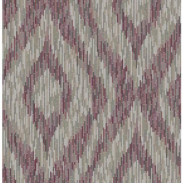 A-Street Prints Ethereal Purple Ogee Paper Strippable Roll Wallpaper (Covers 56.4 sq. ft.)