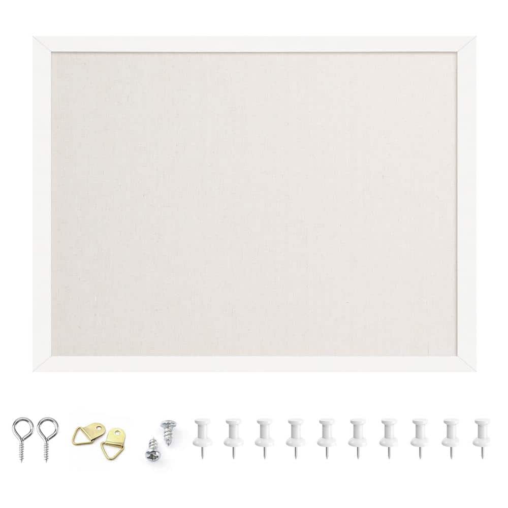 12 in. x 16 in. Outdoor Bulletin Board with Linen, Linen Cork Board for Sch